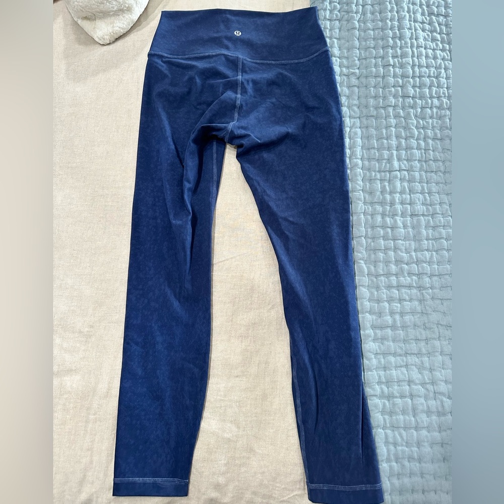 Lululemon Blue Wunder Under Leggings